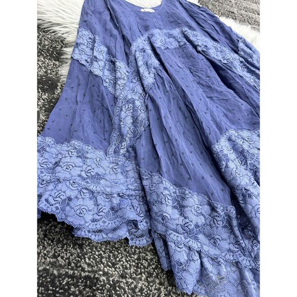 Free People Intimately She Swings Slip Blue Dress Size XS - Picture 2 of 3